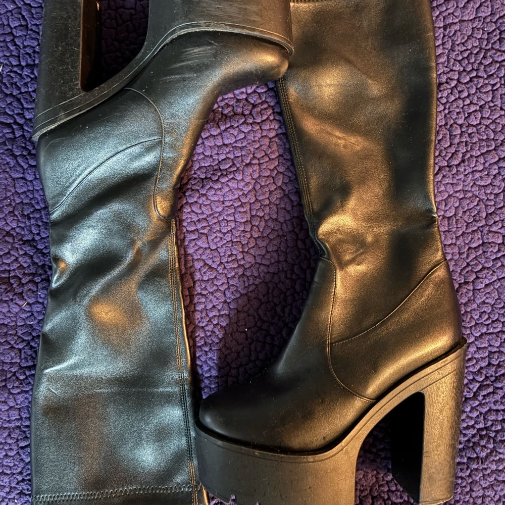 Black Heeled Boots